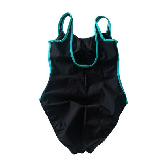 Miraclesuit size 8 medium Black white stripe One Piece Swimsuit bathing beach sl - Picture 4 of 11